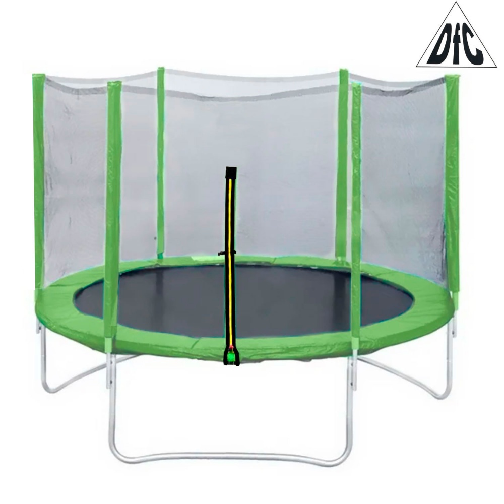 DFC Trampoline Fitness 8FT зеленый внешняя сетка из каталога батутов в Сочи по цене 16990 ₽