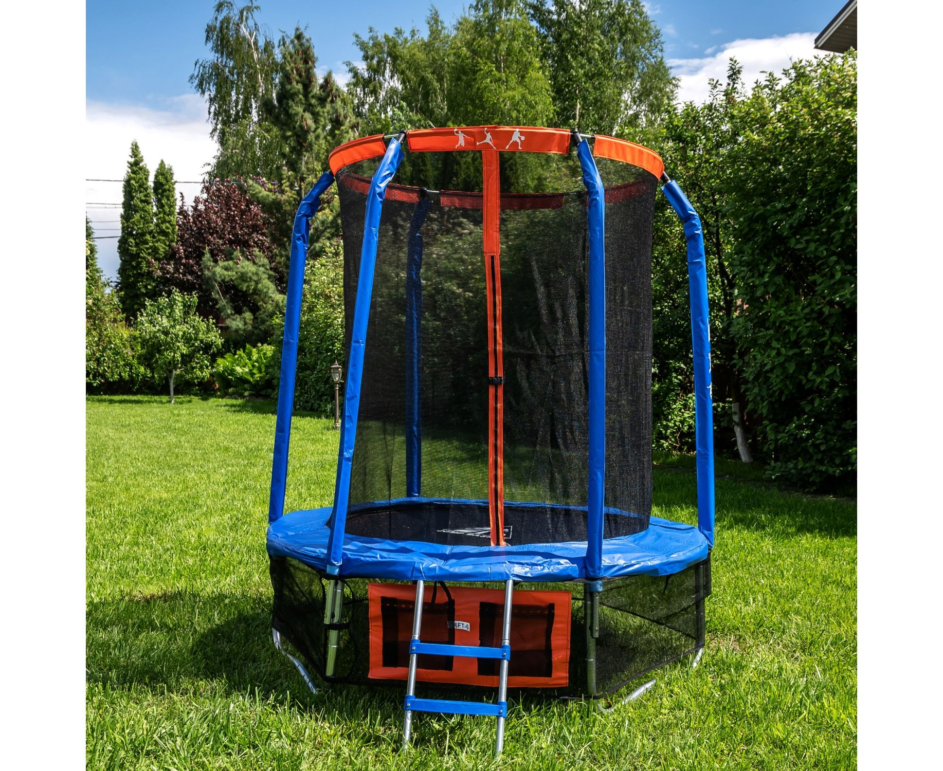 Батут с защитной сеткой DFC Jump Basket 6Ft