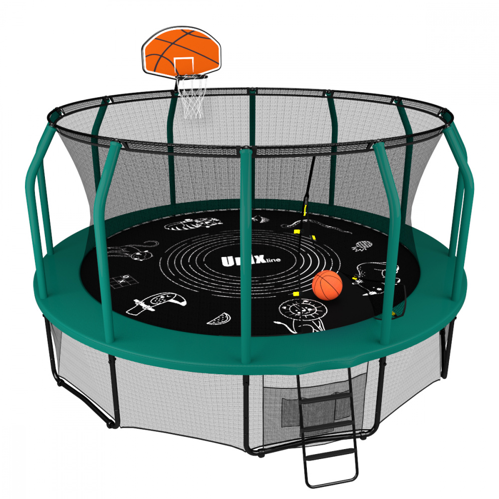 баскетбольный щит с кольцом для батута в Сочи по цене 4890 ₽ в категории батуты Unix