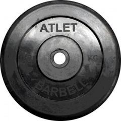 MB Barbell Atlet - 31 мм - 10 кг из каталога дисков для штанги с посадочным диаметром 30 мм.  в Сочи по цене 3185 ₽