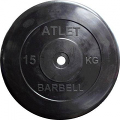 MB Barbell Atlet - 31 мм - 15 кг из каталога дисков для штанги с посадочным диаметром 30 мм.  в Сочи по цене 5350 ₽
