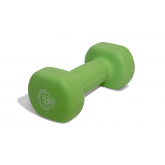 Original FitTools 1.5 кг. зеленые FT-NDB-1,5 из каталога обрезиненных гантелей в Сочи по цене 630 ₽