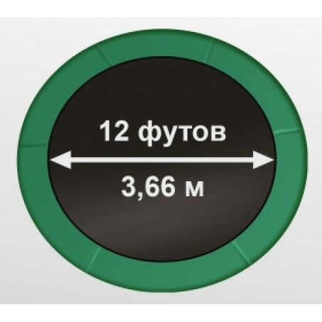 Рендер-2 для Arland 12FT / 366 см Премиум Dark green (внутренняя сетка)