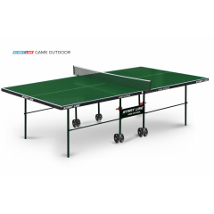 Всепогодный теннисный стол Start Line Game Outdoor с сеткой зеленый в Сочи по цене 31990 ₽