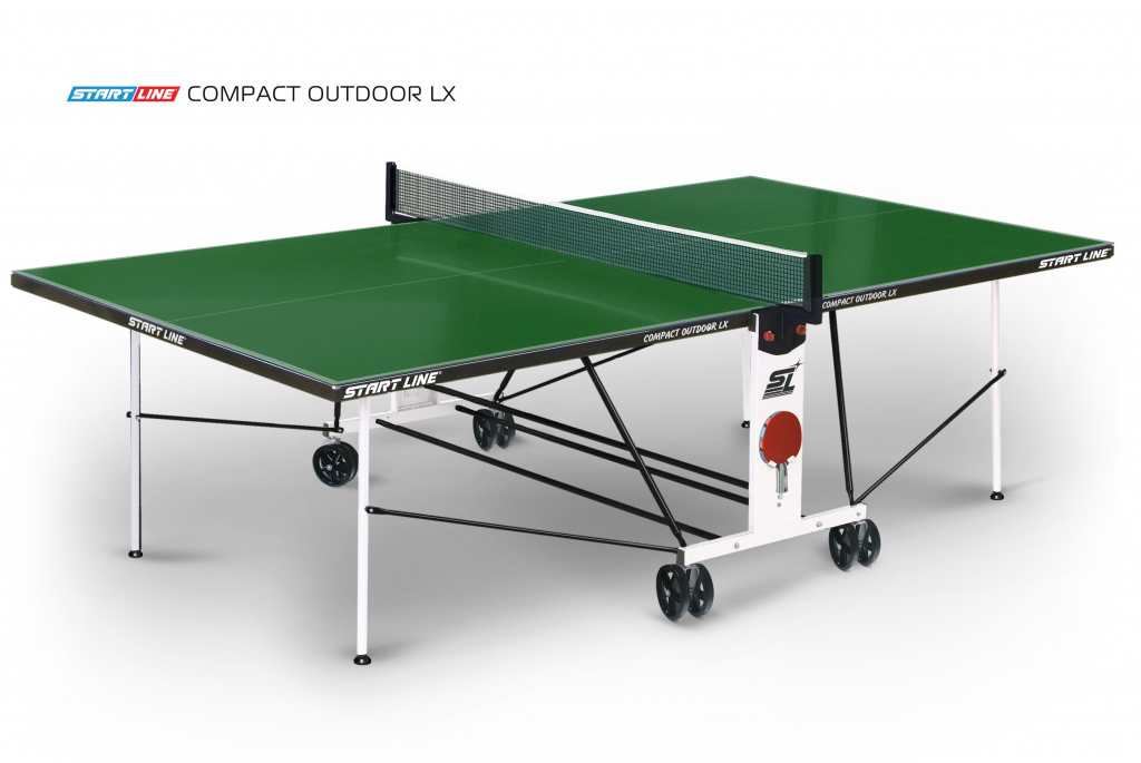 Start Line Compact Outdoor-2 LX Зелёный из каталога теннисных столов в Сочи по цене 42090 ₽
