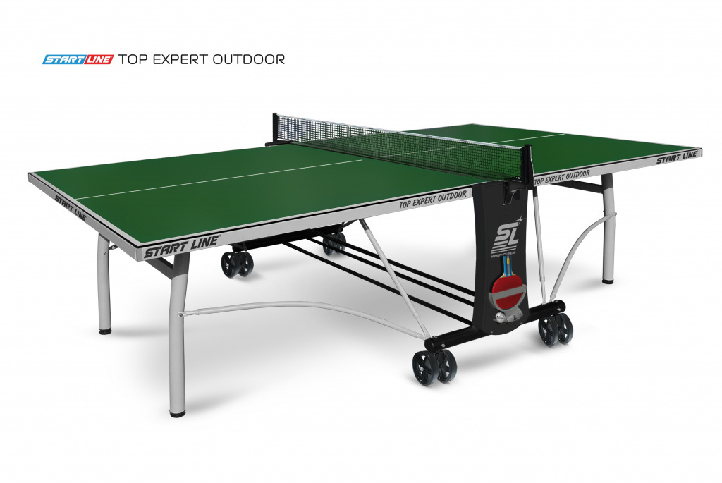 Start Line Top Expert Outdoor green из каталога теннисных столов в Сочи по цене 54500 ₽