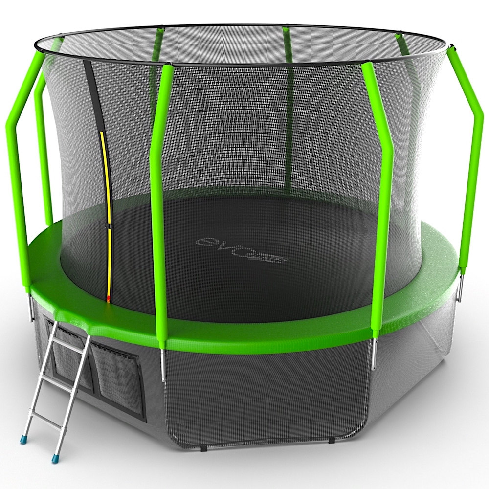 Cosmo 12ft (Green) + Lower net в Сочи по цене 35990 ₽ в категории батуты Evo Jump