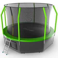 Батут с защитной сеткой Evo Jump Cosmo 12ft (Green) + Lower net в Сочи по цене 35990 ₽