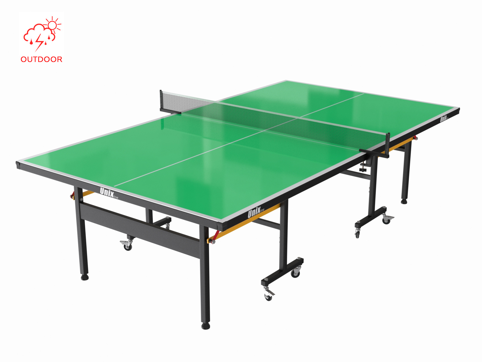 Unix line outdoor 6 mm (green) из каталога теннисных столов в Сочи по цене 53890 ₽