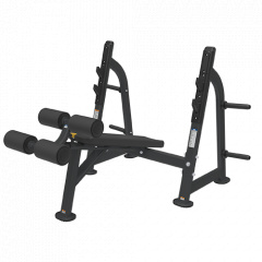 Bronze Gym BR-1013 с отрицательным наклоном из каталога скамей со стойкой в Сочи по цене 98600 ₽