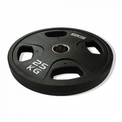 Bronze Gym обрезиненный черный 25 кг  BG-PA-PL-P250 из каталога дисков для штанги с посадочным диаметром 50 мм. в Сочи по цене 10390 ₽