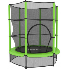 Unix line Kids 4,6 ft Green (140 cm) из каталога батутов с защитной сеткой в Сочи по цене 8420 ₽