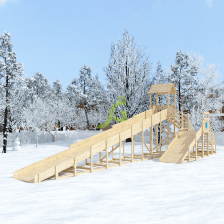 Рендер-0 для IgraGrad ’’Snow Fox 12 м’’ с двумя скатами, без окраски