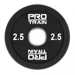 Protrain 2.5 кг. PPU-2,5 полиуретан из каталога дисков для штанги с посадочным диаметром 50 мм. в Сочи по цене 1761 ₽