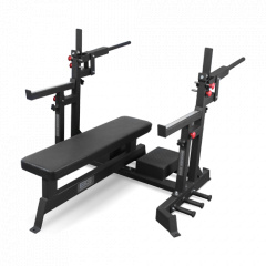 Bronze Gym AL-321 пауэрлифтерская с механизмом подъёма штанги из каталога скамей со стойкой в Сочи по цене 83300 ₽