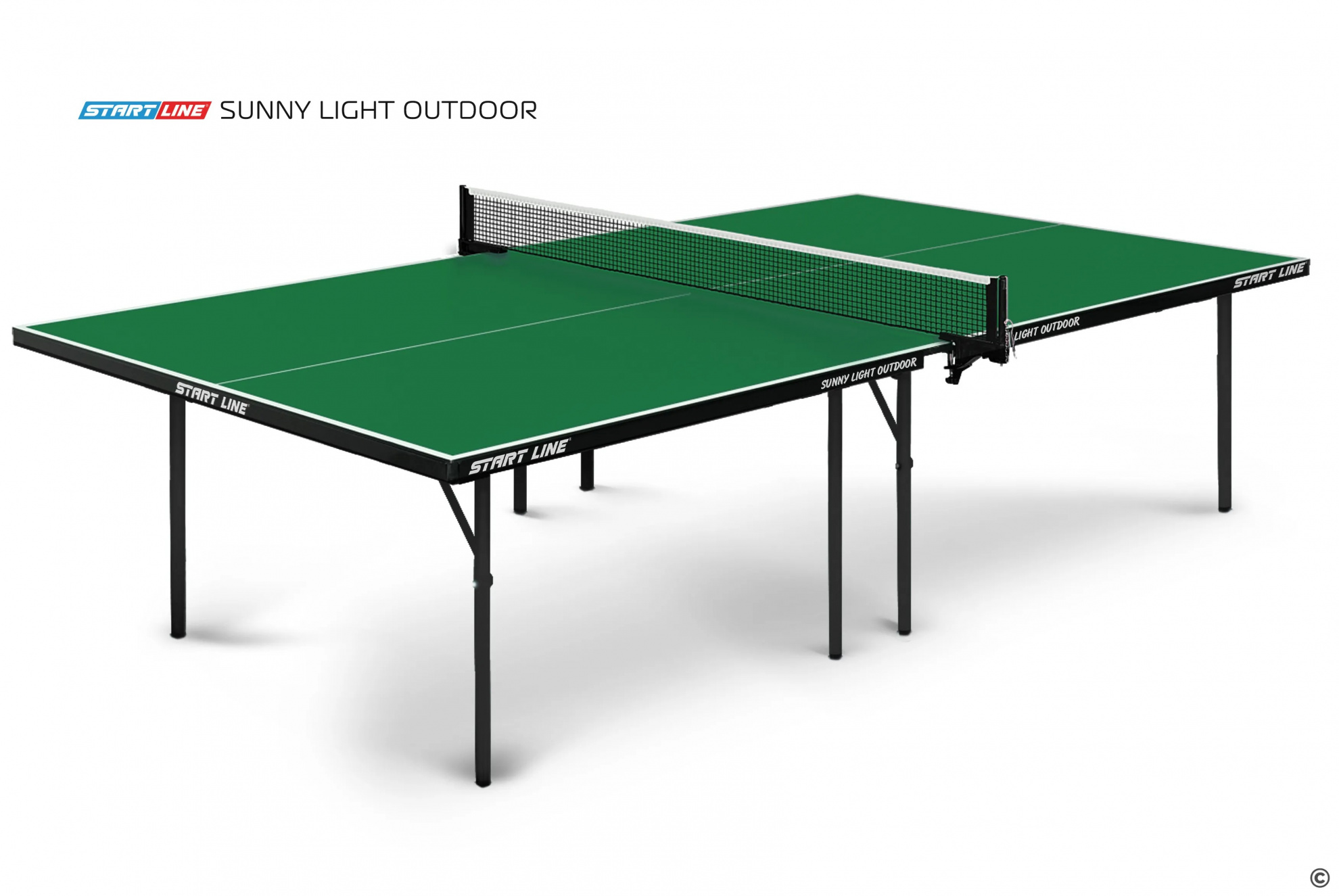 Start Line Sunny Light Outdoor Зелёный из каталога теннисных столов в Сочи по цене 26590 ₽
