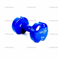 AeroFit виниловая - 5 кг из каталога гантелей для фитнеса в Сочи по цене 2490 ₽