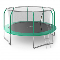 Unix Line Supreme Basic 14 ft (Green) из каталога батутов с защитной сеткой в Сочи по цене 33830 ₽
