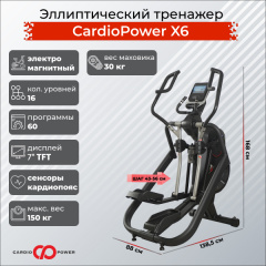 Эллиптический тренажер CardioPower X6 в Сочи по цене 179900 ₽