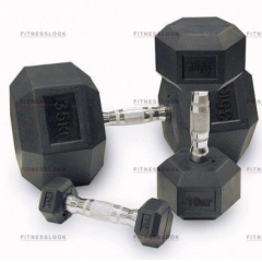 Body Solid гексагональная 12 кг из каталога обрезиненных гантелей в Сочи по цене 5220 ₽