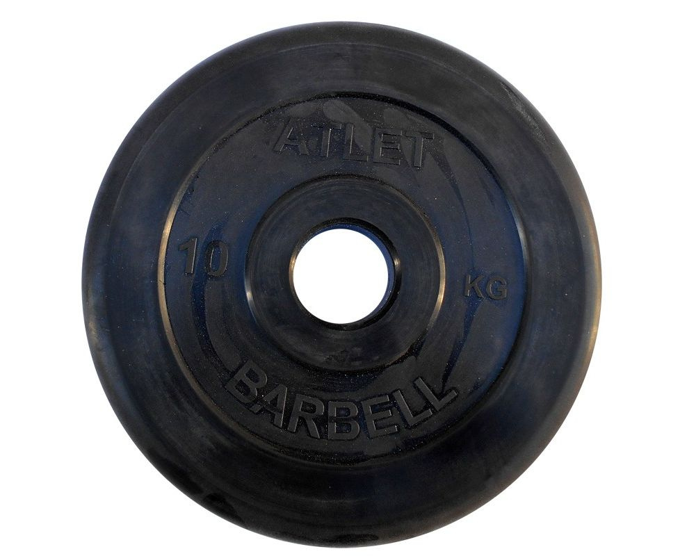 MB Barbell ATLET 10 кг / диаметр 51 мм из каталога дисков, грифов, гантелей, штанг в Сочи по цене 4900 ₽