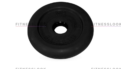 MB Barbell черный - 26 мм - 1.25 кг из каталога дисков для штанги с посадочным диаметром 26 мм.  в Сочи по цене 630 ₽