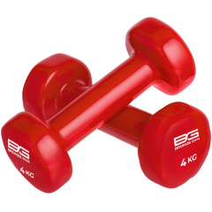 Bronze Gym виниловая 4 кг (пара) из каталога гантелей для фитнеса в Сочи по цене 3030 ₽