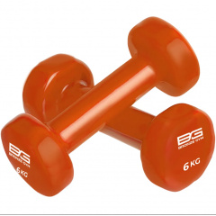 Bronze Gym виниловая 6 кг (пара) из каталога гантелей для фитнеса в Сочи по цене 4400 ₽