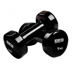 Bronze Gym виниловая 7 кг (пара) из каталога гантелей для фитнеса в Сочи по цене 4920 ₽