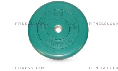 MB Barbell зеленый - 26 мм - 10 кг из каталога дисков для штанги с посадочным диаметром 26 мм.  в Сочи по цене 3376 ₽