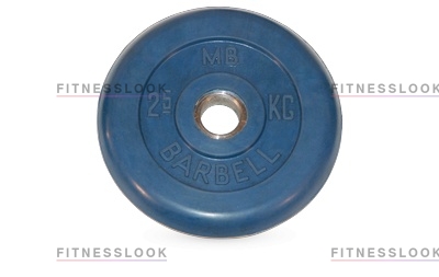 MB Barbell синий - 26 мм - 2.5 кг из каталога дисков для штанги с посадочным диаметром 26 мм.  в Сочи по цене 903 ₽