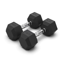 VictoryFit гексагональная VF-H100 (10 кг) 1 шт. из каталога обрезиненных гантелей в Сочи по цене 3421 ₽