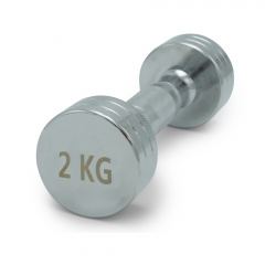 UnixFit PRO круглая 2 кг DBRND2PCE из каталога хромированных гантелей в Сочи по цене 1190 ₽