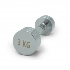UnixFit PRO круглая 3 кг DBRND3PCE из каталога хромированных гантелей в Сочи по цене 1690 ₽