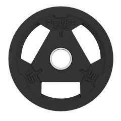 Bronze Gym 25 кг BGPLR250 из каталога дисков для штанги с посадочным диаметром 50 мм. в Сочи по цене 9990 ₽