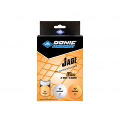 JADE 40+ 12 штук, белый + оранжевый в Сочи по цене 530 ₽ в категории мячи для настольного тенниса Donic