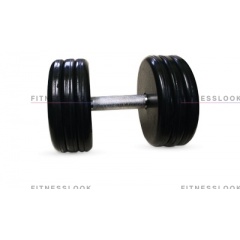 MB Barbell классик - 29 кг из каталога обрезиненных гантелей в Сочи по цене 5698 ₽