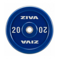 Ziva XP Competition Colored Rubber Bumper 20kg из каталога дисков для штанги с посадочным диаметром 50 мм. в Сочи по цене 22300 ₽
