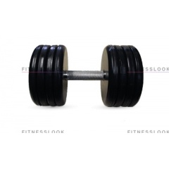 MB Barbell классик - 43 кг из каталога обрезиненных гантелей в Сочи по цене 8433 ₽