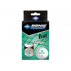 ELITE 1* 40+, 6 штук, белый в Сочи по цене 440 ₽ в категории мячи для настольного тенниса Donic
