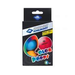COLOR POPPS 40+, 6 шт, (разноцветные) в Сочи по цене 530 ₽ в категории мячи для настольного тенниса Donic