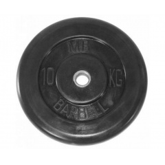 MB Barbell 10 кг металлическая втулка из каталога дисков для штанги с посадочным диаметром 30 мм.  в Сочи по цене 4450 ₽