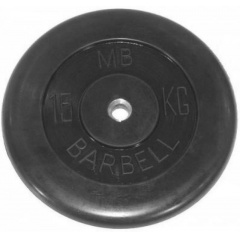 MB Barbell 15 кг металлическая втулка из каталога дисков для штанги с посадочным диаметром 30 мм.  в Сочи по цене 6250 ₽