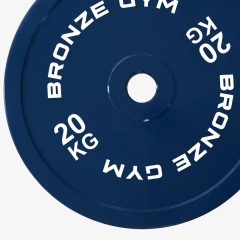 Bronze Gym для пауэрлифтинга синий 20 кг BGPLCL200 из каталога дисков (блинов) для штанг и гантелей в Сочи по цене 14190 ₽