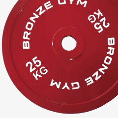 Bronze Gym для пауэрлифтинга красный 25 кг BGPLCL250 из каталога дисков (блинов) для штанг и гантелей в Сочи по цене 17790 ₽