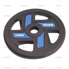 AeroFit Alex полиуретановый 50 мм - 20 кг из каталога дисков для штанги с посадочным диаметром 50 мм. в Сочи по цене 12903 ₽