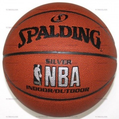 Spalding NBA SILVER indoor / outdoor из каталога баскетбольных мячей в Сочи по цене 3490 ₽