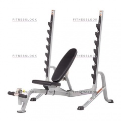 Hoist HF-5170 7 Position FID Bench - со стойками из каталога скамей со стойкой в Сочи по цене 143480 ₽