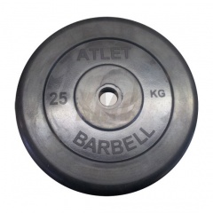 Диск для штанги MB Barbell Atlet 51 мм - 25 кг в Сочи по цене 8066 ₽