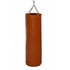 Подвесной боксерский мешок и груша Рокки 80х30 см 25 кг. кожа рыжий в Сочи по цене 17820 ₽